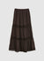 Long skirt with ruffles and lace inserts