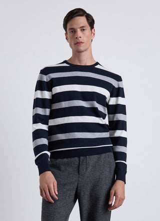 Maglia a righe girocollo