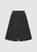 Pantaloni culotte con pinces e vita elasticizzata - XS
