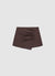 Pleated wide-leg shorts