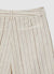 Pinstripe bermuda shorts with luminescent effect
