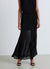Gonna flare lunga in georgette tinta unita