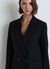 Solid colour double-breasted jacket