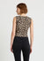 Body scollo squadrato stampa animalier