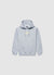 Hoodie with embossed lettering