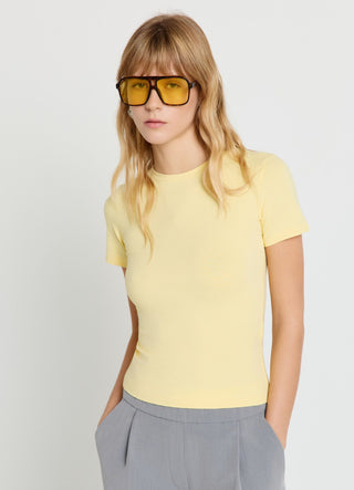 Plain-coloured T-shirt