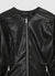 Leather-effect biker jacket