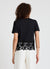 T-shirt con fondo in sangallo