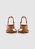 Metallic application sandals