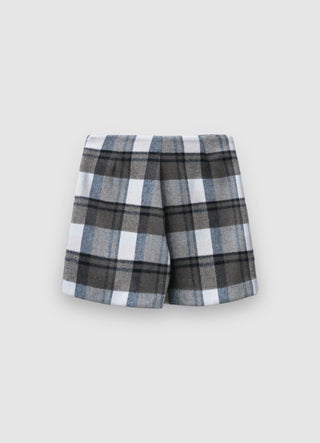 Checked skort