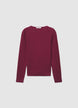 Long-sleeve crew neck T-shirt in a solid colour - XS