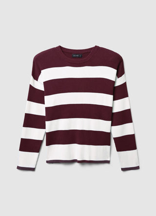 Gestreifter Strickpullover