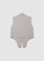 Linen-blend sleeveless shirt with knot