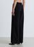 Pantaloni palazzo con strass allover