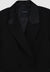 Double-breasted satin-like collar jacket