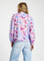 Blouse with ruffles and floral print
