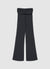 Leggings lunghi a gamba svasata con fascia arricciata