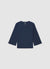 Blouse with keyhole opening and metallic detail