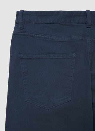 5-pocket trousers in plain drill fabric