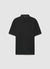 Plain polo shirt with collar and two buttons