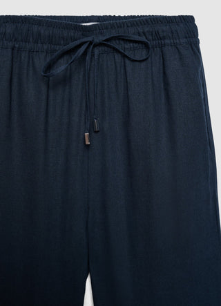 Linen blend jogger trousers