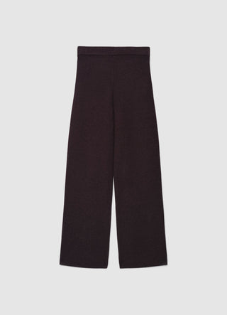 Straight-leg knit trousers