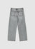 Jeans wide leg con strass