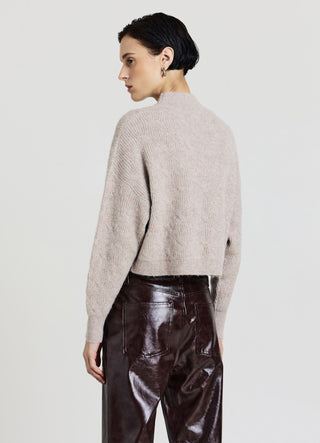 Maglia con trecce