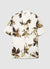 Camicia con stampa floreale misto lino