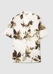 Chemise à imprimé floral en lin mélangé - S