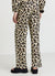 Pantalone straight animalier