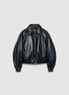Bomber effet cuir avec col classique - XS
