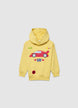 Felpa oversize con cappuccio e stampa videogame - 4-5