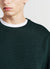 Textured crew neck sweatshirt