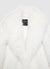 Giacca crop effetto peluche con collo rever