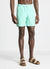 Plain-colour swim shorts with a drawstring