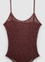 Body in pizzo con spalline sottili