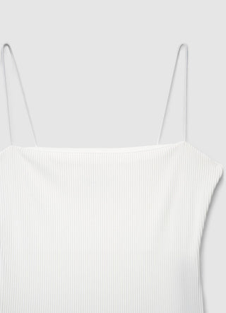 Body a costine con spalline sottili