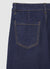 Flared jeans with ribbing