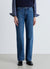 Jeans straight a vita alta