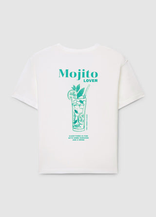 T-Shirt mit Cocktaildruck
