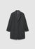 Single-breasted coat with notch lapel collar