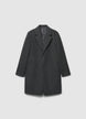 Cappotto monopetto con colletto a rever - S