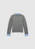 Maglia bitessuto con inserto camicia