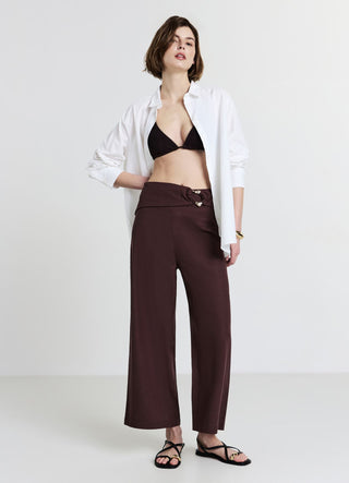 Culottes with buckle