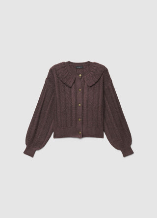 Pullover mit Peter-Pan-Kragen und Knöpfen