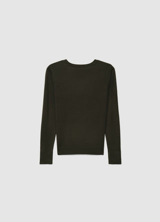 Maglia girocollo a tinta unita