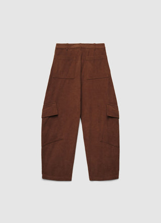 Pantaloni cargo in velluto a coste
