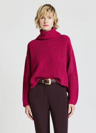 Plain turtleneck jumper