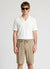 Knitted T-shirt with polo collar